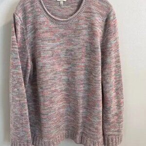 Talbots Multicolor 100% Cotton Pullover Sweater Size L